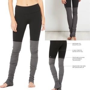 Alo Black/Grey Goddess Leggings sz XS